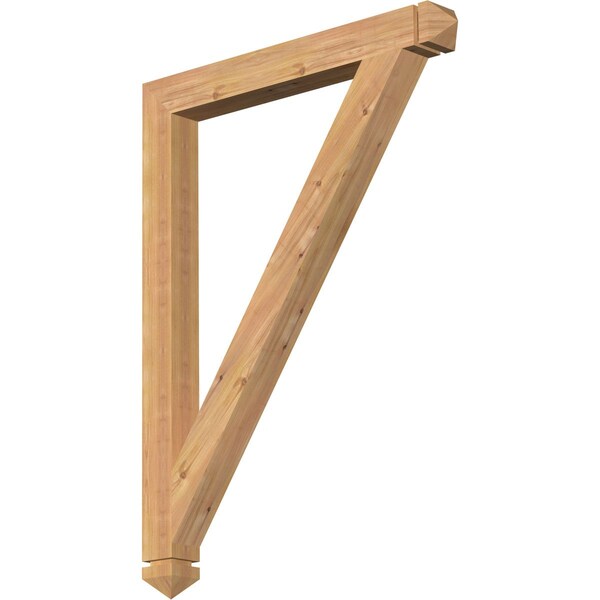 Ekena Millwork Traditional Arts & Crafts Smooth Bracket, Western Red Cedar, 3 1/2"W x 34"D x 46"H BKT04X34X46TRA03SWR - main